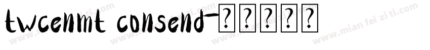 twcenmt consend字体转换